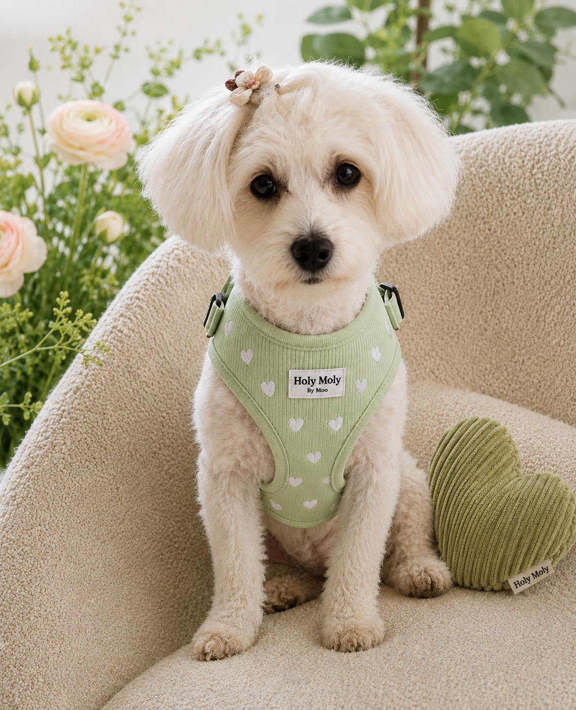 Groene Sweetheart Hondenharnas
